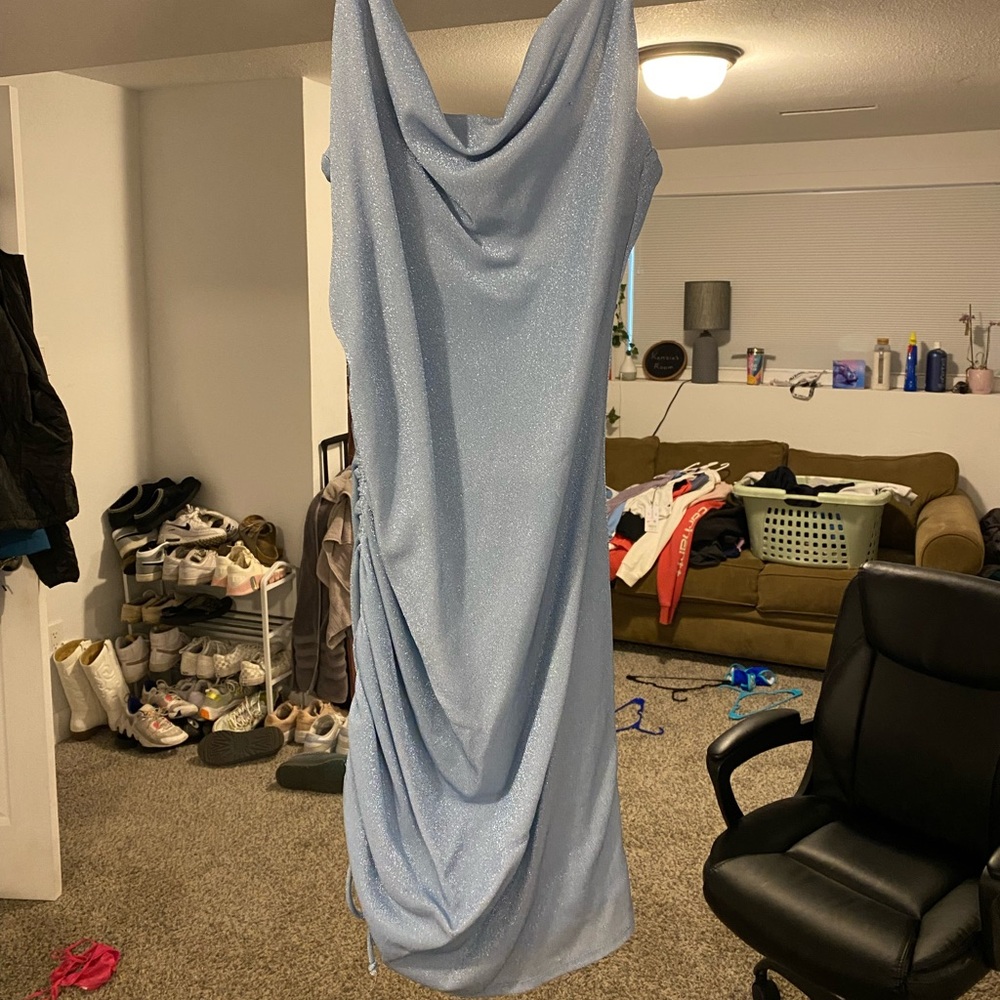 Light blue homecoming dress
